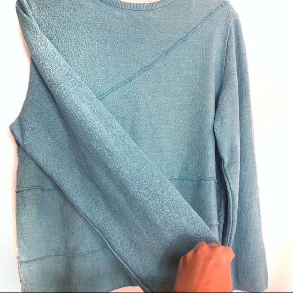 Willow Light Blue Cotton blend Cardigan Sz L - Picture 3 of 5